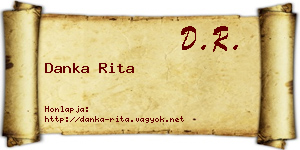 Danka Rita névjegykártya